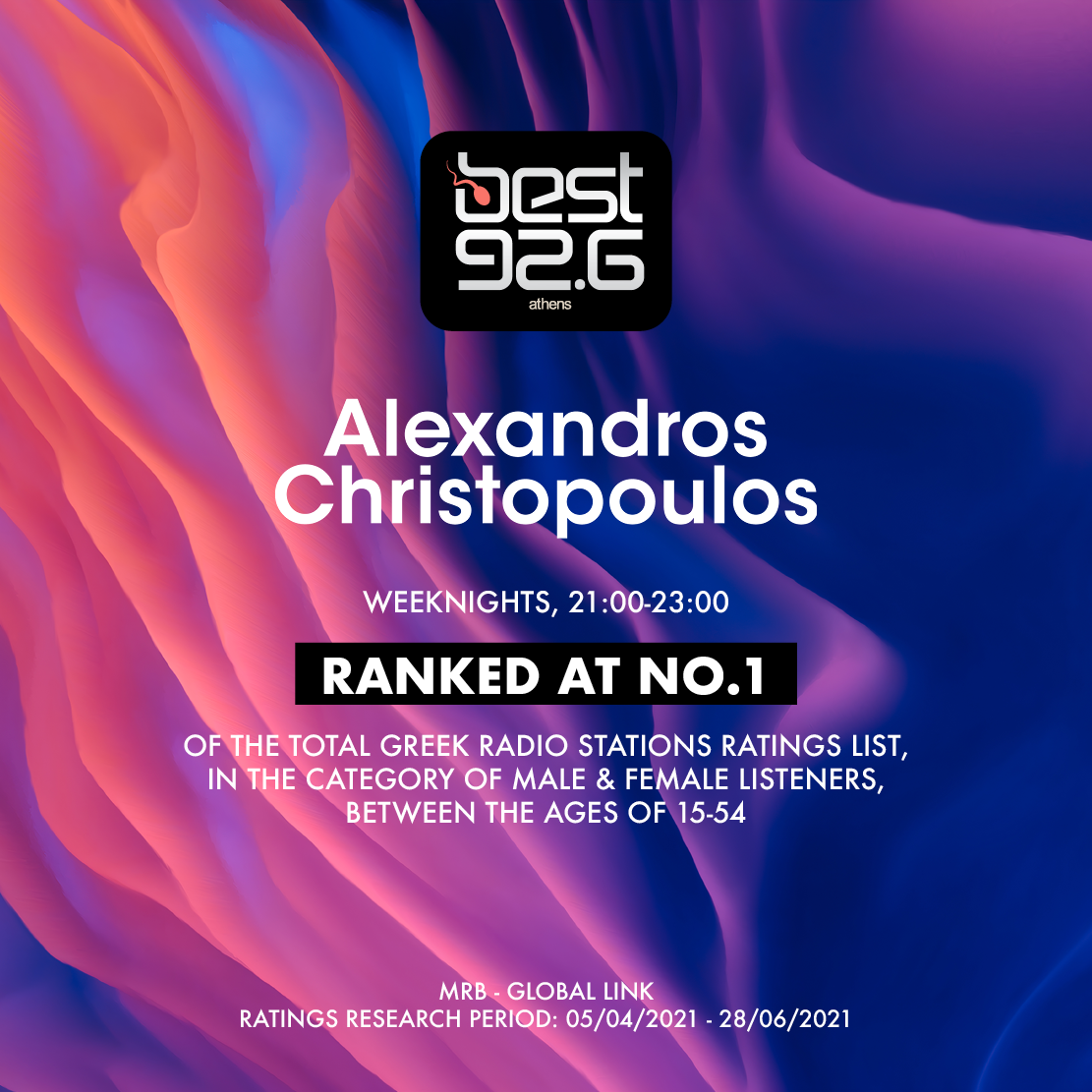 Best 92 6 Weeknights 9pm 11pm Alexandros Christopoulos Official Website